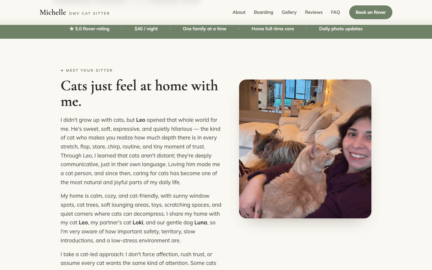 DMV Cat Sitter — build