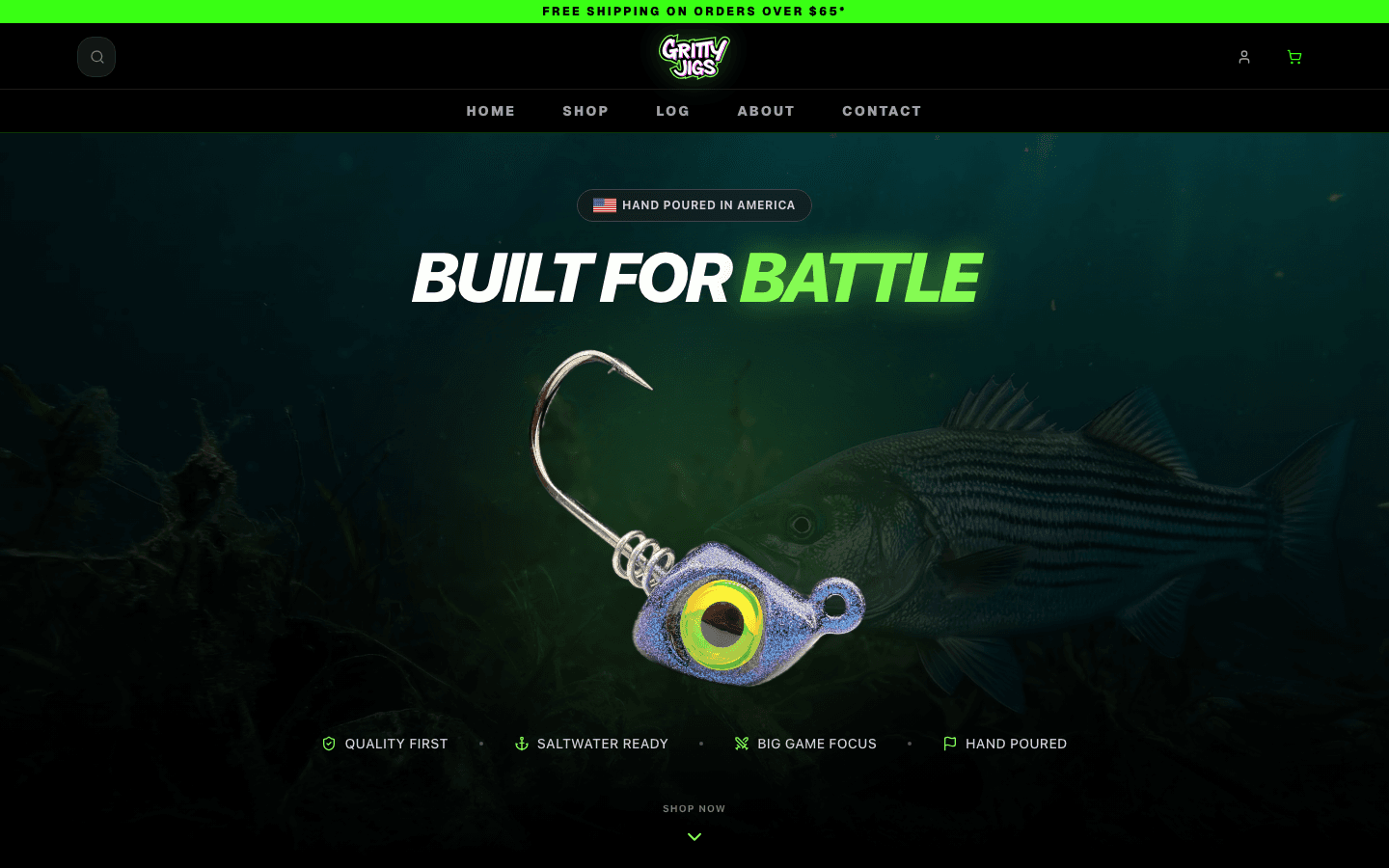 Gritty Jigs — main screen