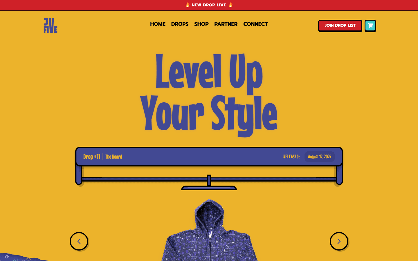 jvFIVE — main screen