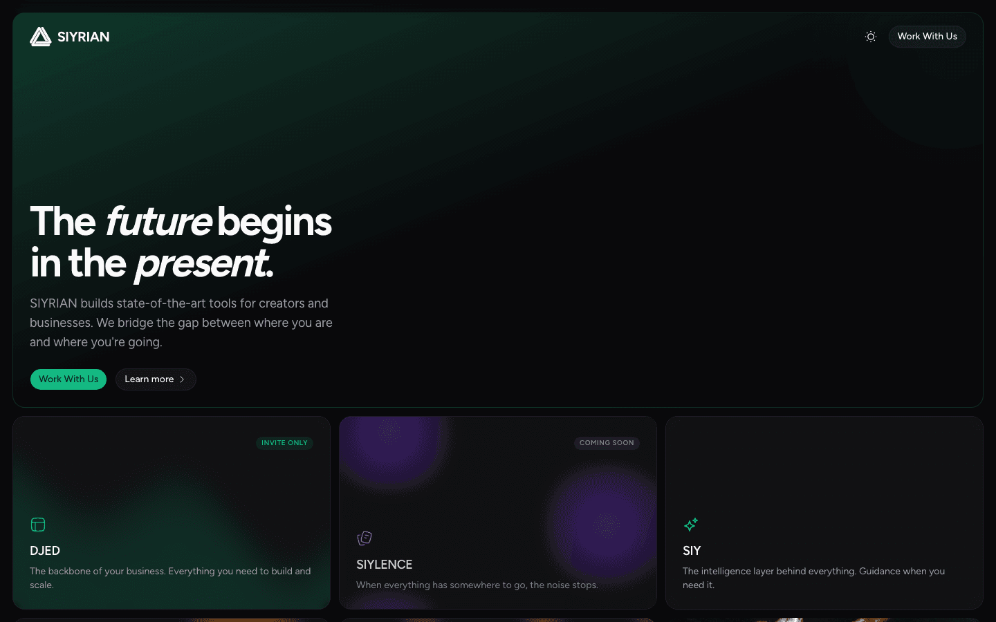 SIYRIAN — main screen